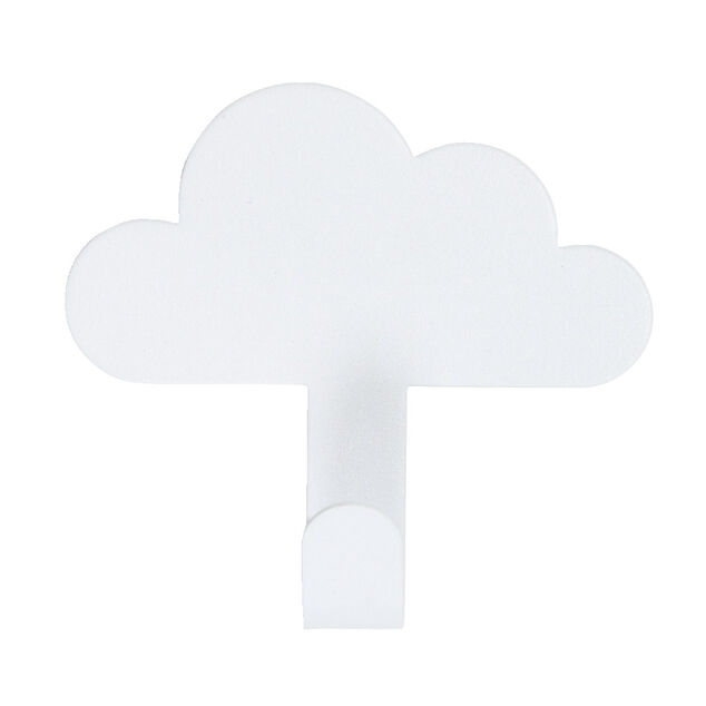 Crochet adhésif métal forme nuage 8,5x2xH11,4cm - 3 modèles