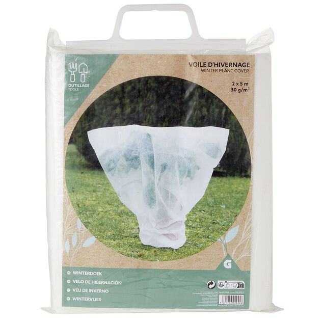 Voile d'hivernage blanc 2x5m 30g/m&sup2;