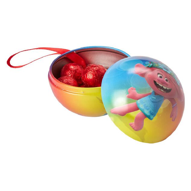 Boule de No&euml;l &agrave; suspendre garnie 24 bonbons (plusieurs mod&egrave;les)