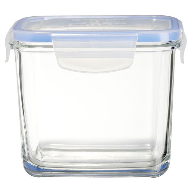 Bo&icirc;te de conservation en verre herm&eacute;tique L14xl11,9xH9,4 cm