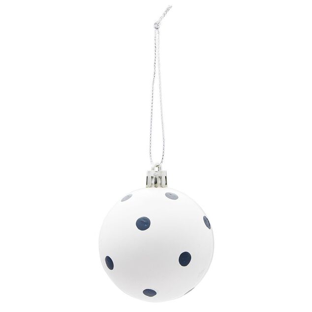 Boule de No&euml;l bleu et blanc &Oslash;6 cm