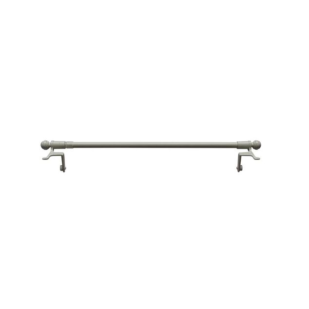 Tringle &agrave; pression Extensible M&eacute;tal Blanc 30-50 cm