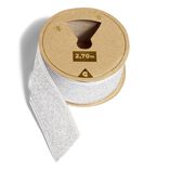 Ruban pailleté argenté 2,7m