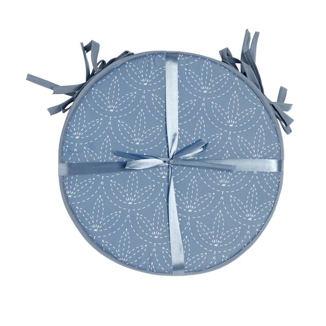 Galette de chaise ronde x4 avec motif Ø38cm (4 modèles)