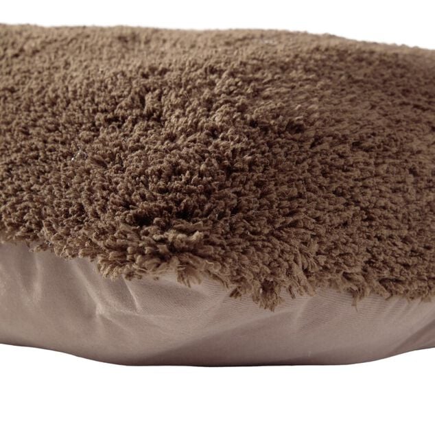 Coussin carr&eacute; fausse fourrure 45x45cm (3 mod&egrave;les)