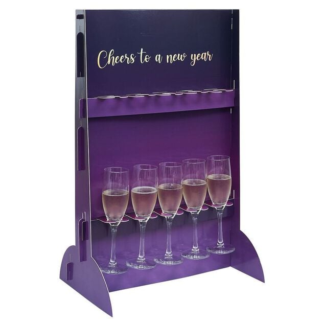 Support DIY pour fl&ucirc;te &agrave; champagne