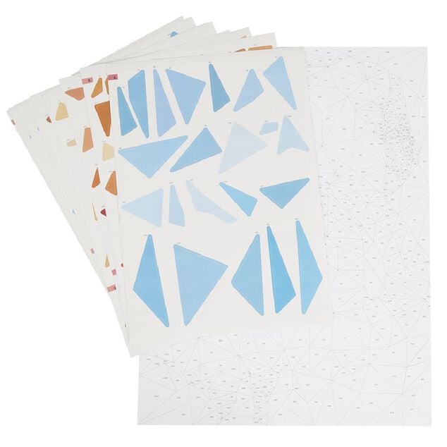 Sticker animaux à compléter avec numéros autocollants 31x31cm