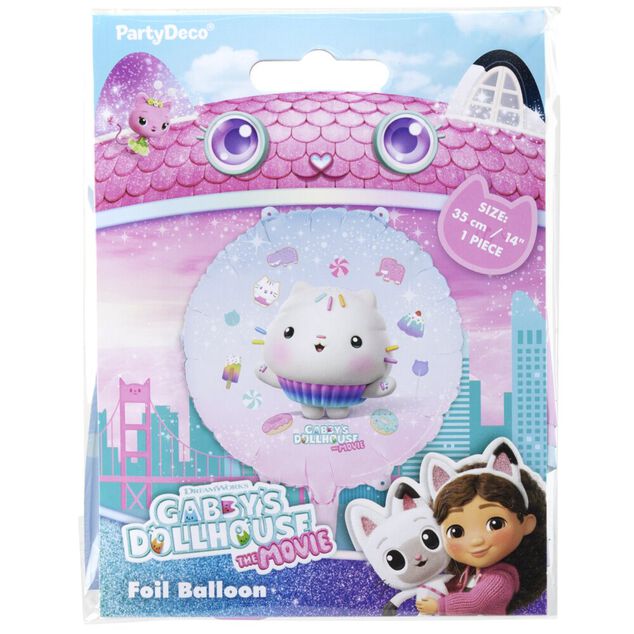 Ballon Gabby Chat aluminium rond Ø45cm