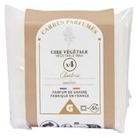 Cire parfumée marron senteur ambre patchouli 40g x4