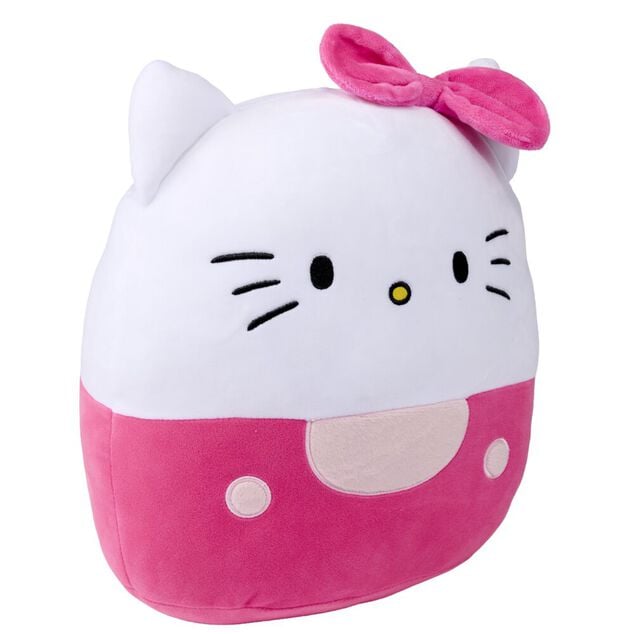 Coussin peluche squishy Hello Kitty H32cm (2 mod&egrave;les)