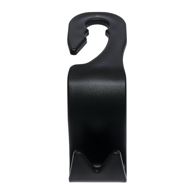 Crochet rangement appuie-tête noir double (2 pièces)