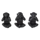 Singe de la sagesse polyrésine x3