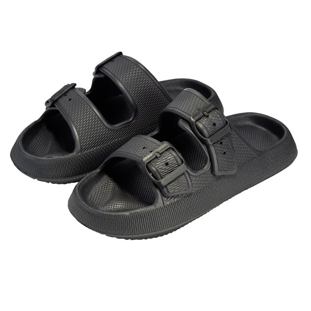 Sandales unisex 2 brides plastique noir 40/41