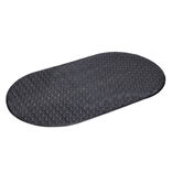 Tapis fond de douche plastique texturé noir 39x68cm