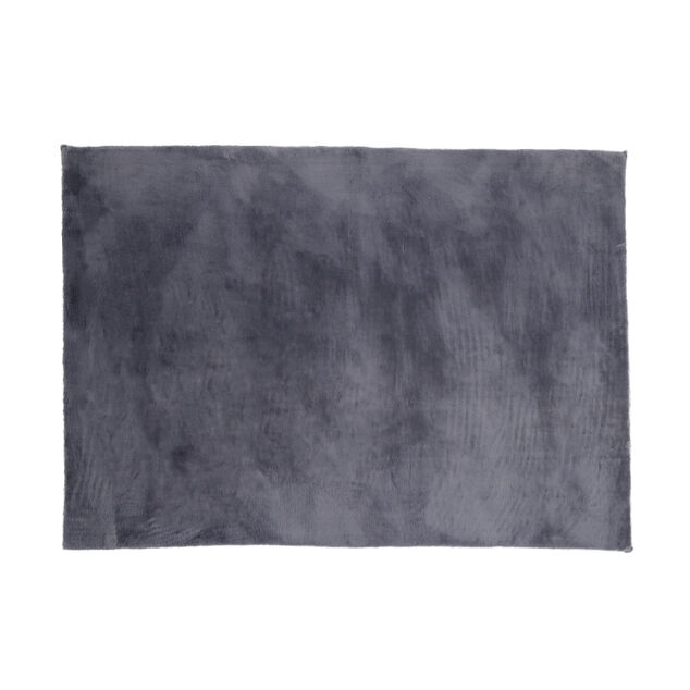 Tapis fausse fourrure gris 90x130cm