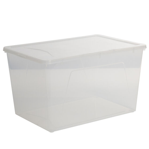 Bo&icirc;te de rangement transparente 46 L