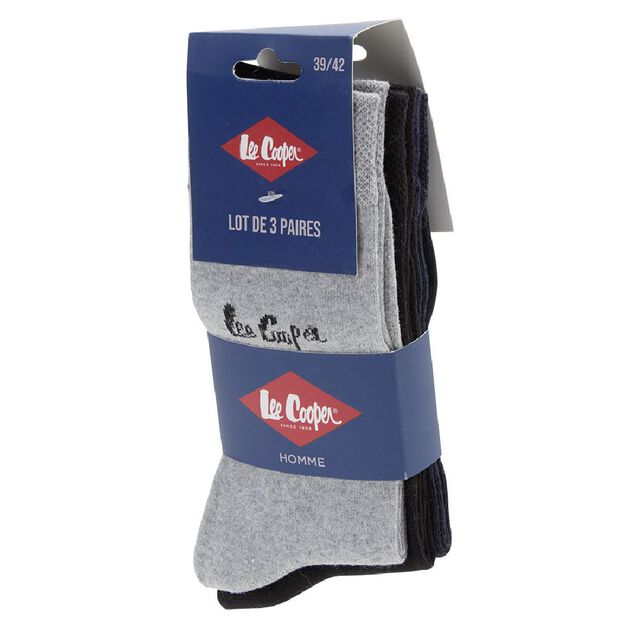 Chaussettes Lee Cooper x3 homme en coton
