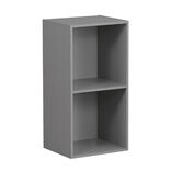 Structure Box Cube 2 cases 35x30x70cm bois gris
