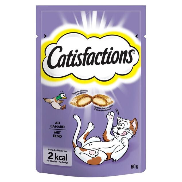 Friandise pour chat Castisfactions saveur canard sachet 60g
