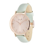 Ensemble montre et bracelet femme rose gold et vert pastel
