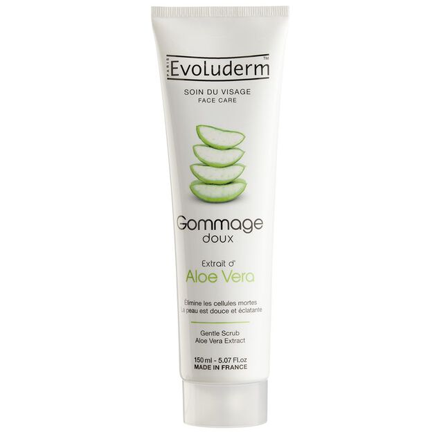 Gommage visage Evoluderm aloe vera 150 ml