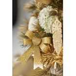 Noeud de Noël doré à suspendre x3