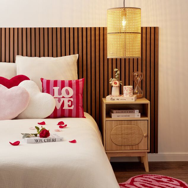 Panneau d&eacute;coratif x5 adh&eacute;sif acoustique fa&ccedil;on tasseaux de bois 32x60cm