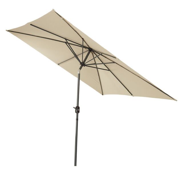 Parasol centr&eacute; HAVANE taupe