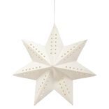 Étoile origami à suspendre blanc ø19 cm
