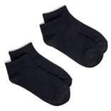 Lot de 2 paires de socquettes 41/45 en fibre de bambou noir