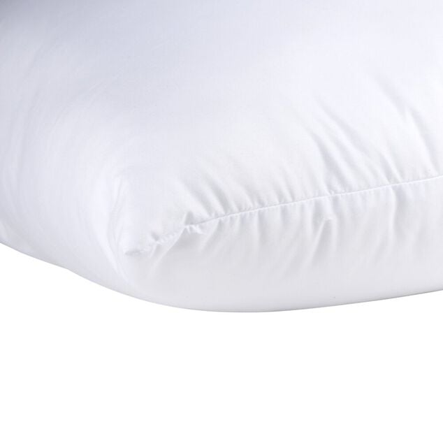 Oreiller carr&eacute; moelleux polyester blanc Acar'Protect 60x60cm