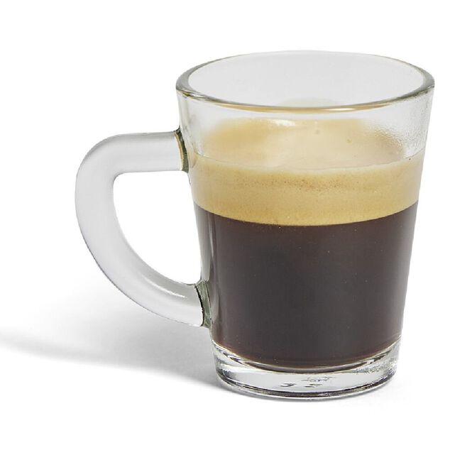 Tasse &agrave; expresso 7cl en verre transparent
