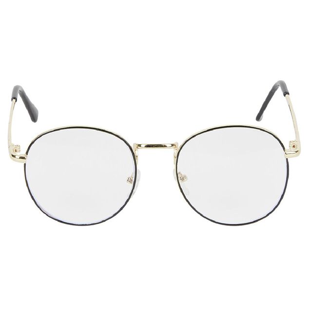 Lunettes noires et dorées anti lumière bleue