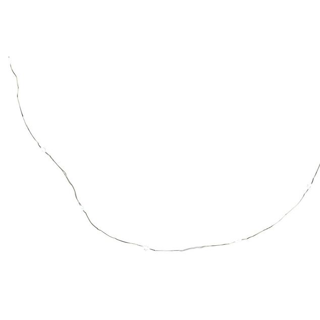 Guirlande électrique cuivre 200 microLED 20m d'éclairage blanc froid