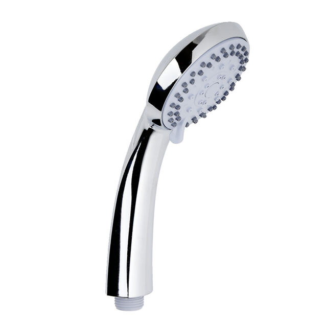 Pommeau de douche 5 jets acier chromé L21cm