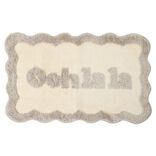 Tapis de bain Oohlala tissu bouclette beige 50x80cm