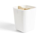 Support brosse à dents bambou et plastique blanc