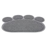 Tapis repose gamelle gris pour chat en silicone