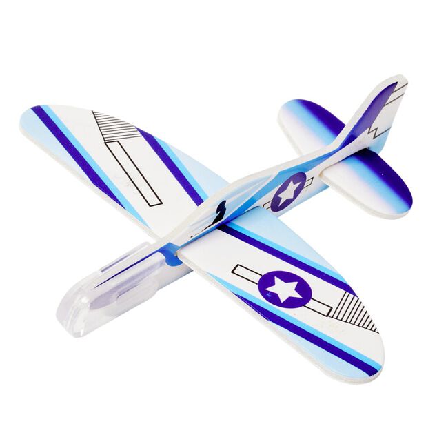 Mini avion &agrave; construire x2 en papier 7x10cm