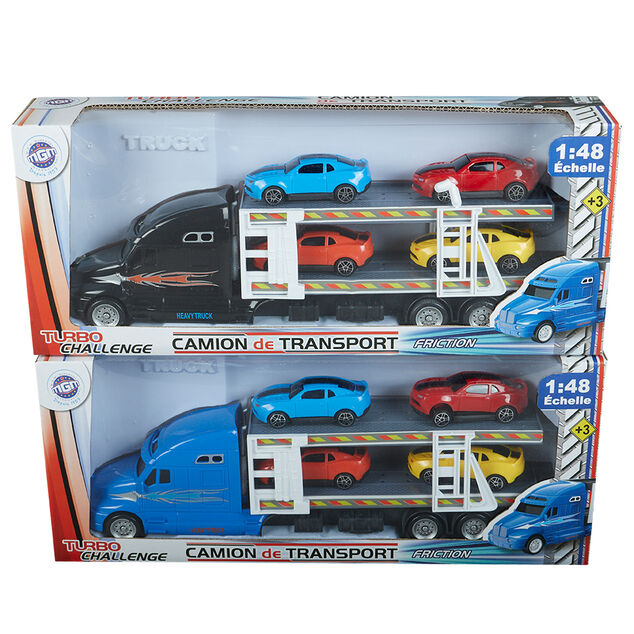 Camion de transport de voitures &agrave; &eacute;tage