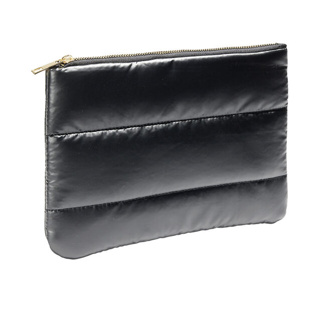 Pochette à cosmétiques matelassée design doudoune 25x18cm - 3 coloris