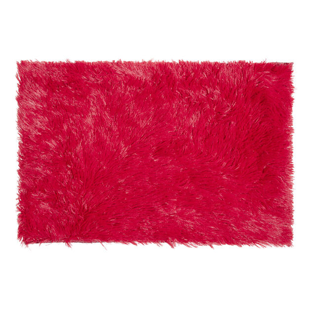 Tapis descente de lit long poil 40x60cm (4 mod&egrave;les)