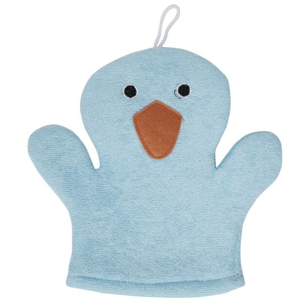 Gant de douche exfoliant enfant canard