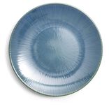 Assiette plate Amaury fa&iuml;ence bleue &Oslash;20cm
