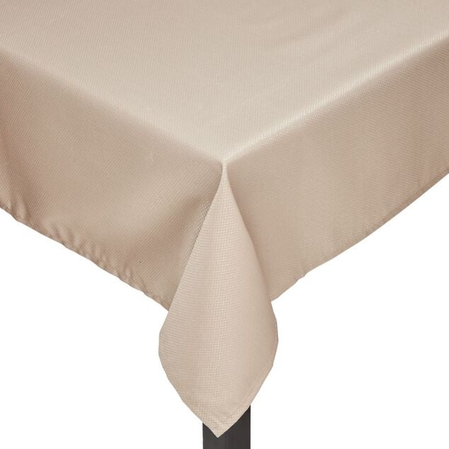 Nappe tissu enduit uni taupe