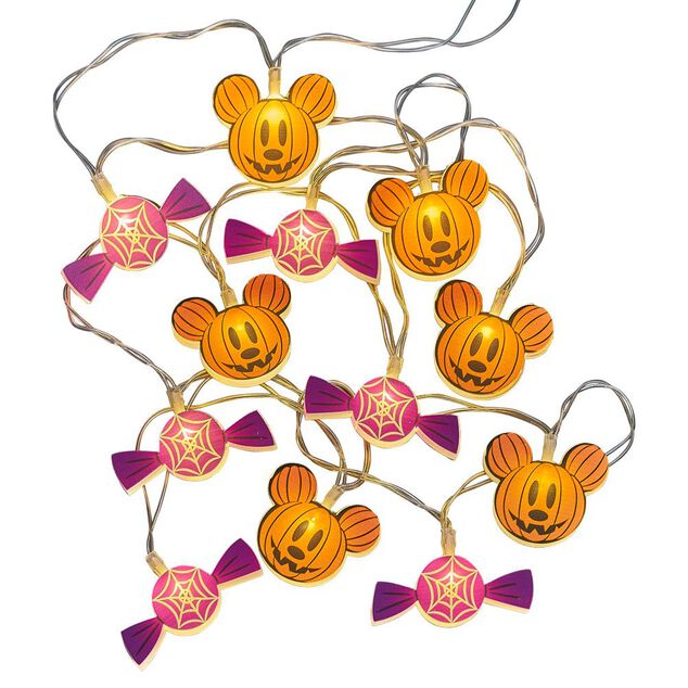 Guirlande Halloween Disney citrouille et Mickey &agrave; LED 1,6m