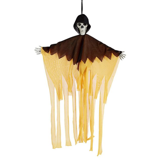 Squelette suspendu fluo Halloween H50cm (3 mod&egrave;les)