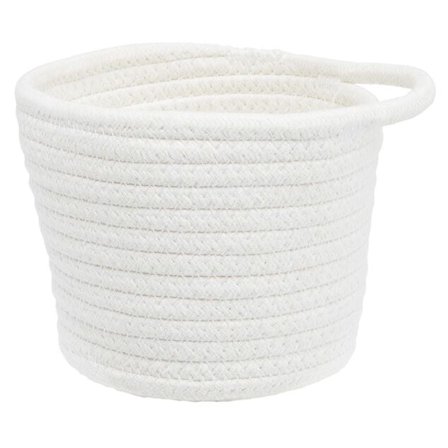 Pani&egrave;re ronde coton blanc