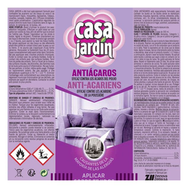 A&eacute;rosol insecticide antiacarien 300 ml