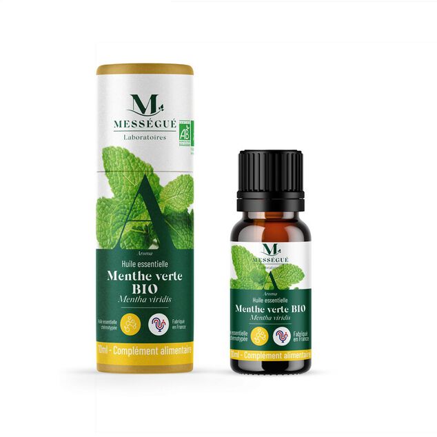 Huile essentielle menthe verte bio Mess&eacute;gu&eacute; 10ml